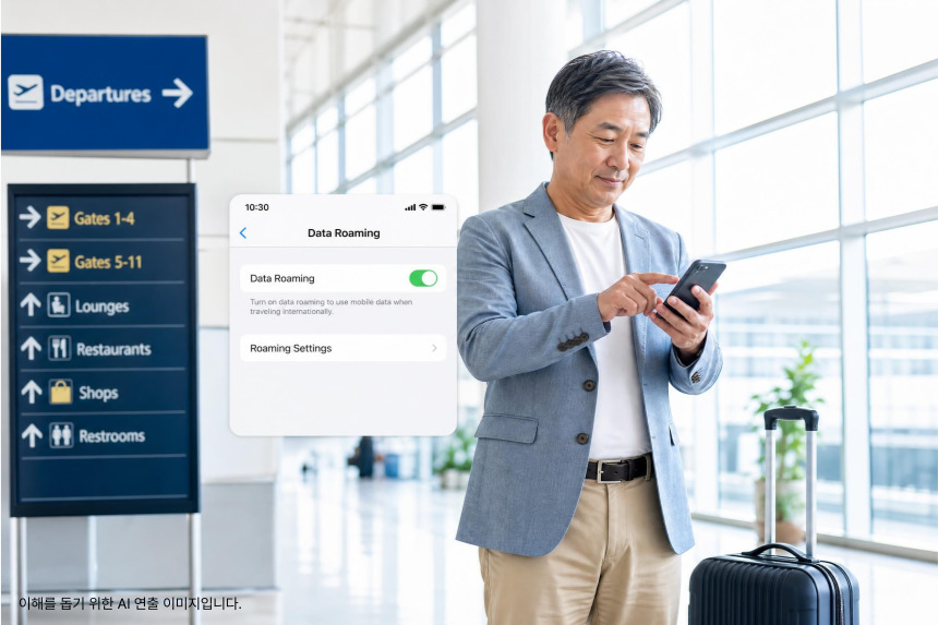 ansim travel parents data roaming airport