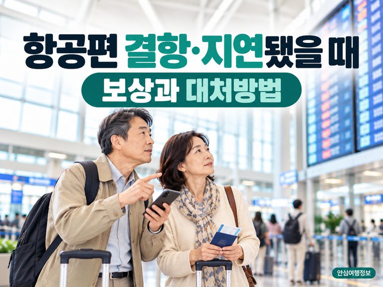해외여행 항공편 결항 지연됐을 때 보상