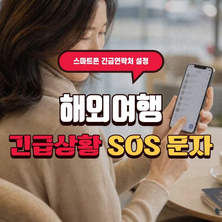 해외여행 긴급상황 SOS 문자 보내는 법