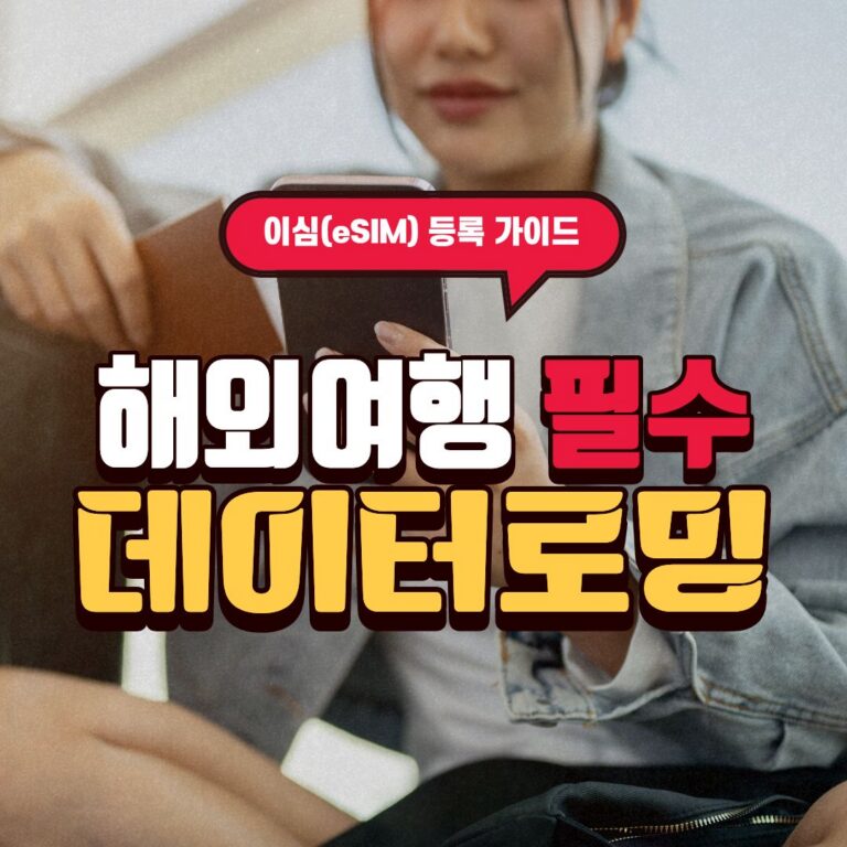 해외여행 데이터로밍